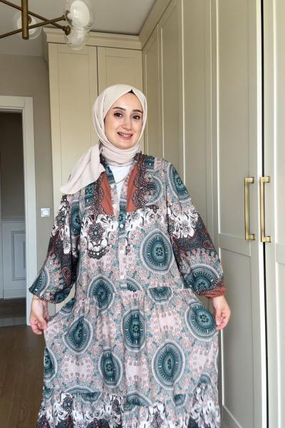 Nefa Elbise - Yeşil  Yeşil