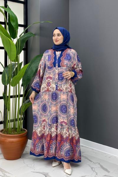 Nefa Elbise - Mavi Mavi