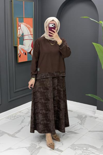 Nilay Etekli Takım - kahve  Kahverengi