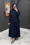 Nurcan Etekli Takım - Lacivert Lacivert