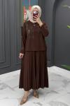 Nurcan Etekli Takım - Kahve Kahverengi