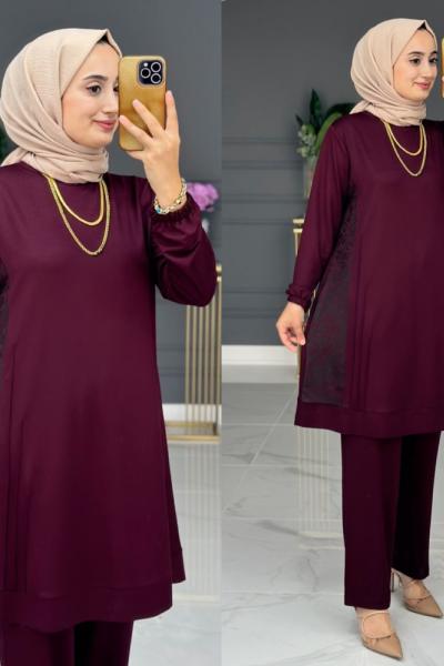 Nurdagül Takım İkiiplik Spor - Bordo Bordo Siyah