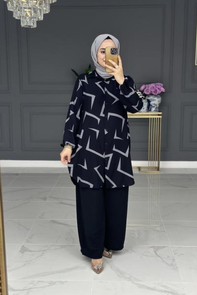 Nurgül Tunik - Gri Gri