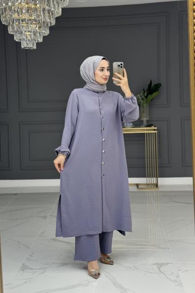 Nursema Takım - Gri Gri