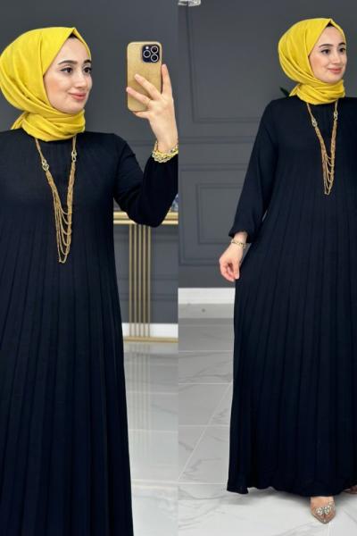 Nurten Elbise - Siyah Siyah