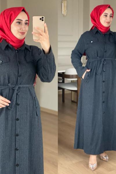 Ömür Elbise Gri Gri