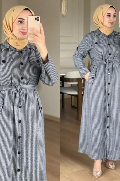 Ömür Elbise Siyah Siyah