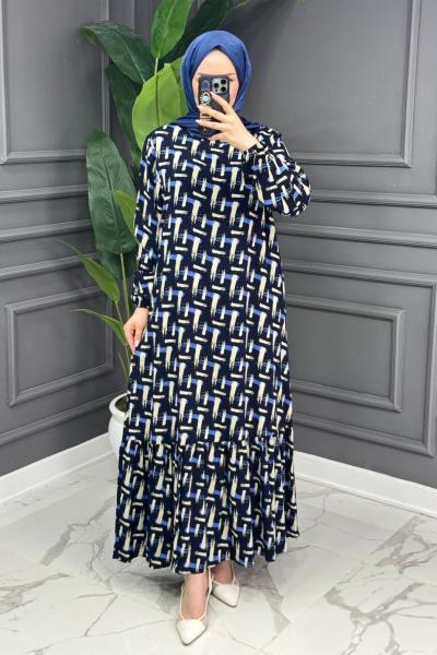 Özüm Elbise - Lacivert Lacivert