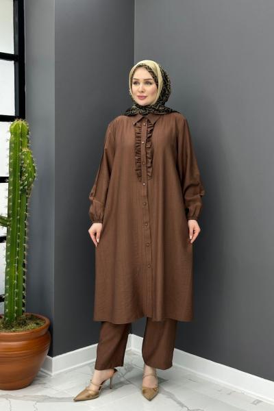 Parla Takım - Kahve Kahverengi