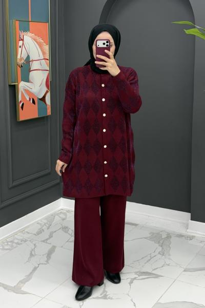 Pelda Triko Takım - Bordo Bordo