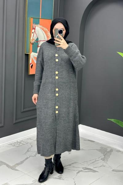 Pelin Hırka - Gri Gri