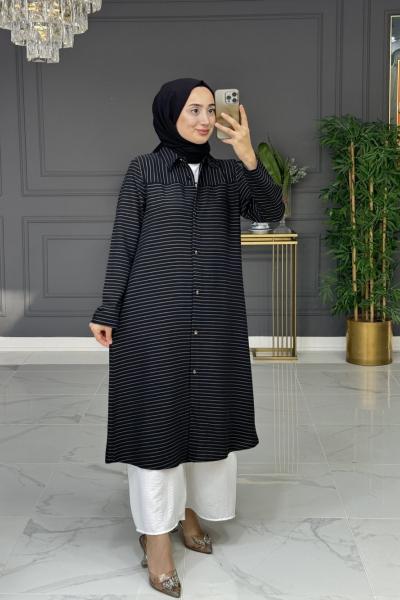 Perma tunik - siyah Siyah