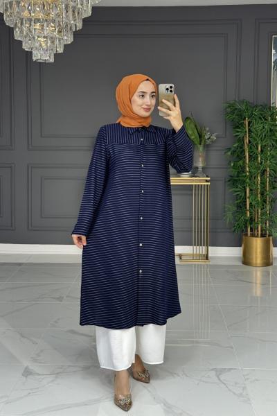 Perma tunik - laci Lacivert