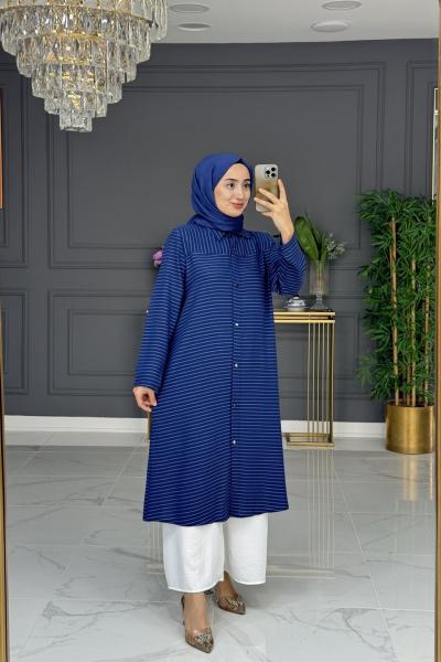 Perma tunik - mavi Mavi