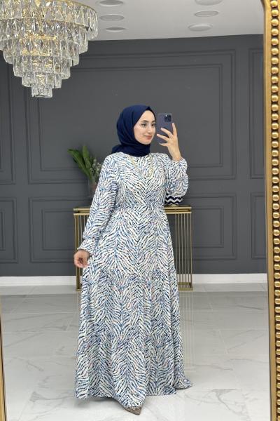 Polyanna elbise - mavi Mavi