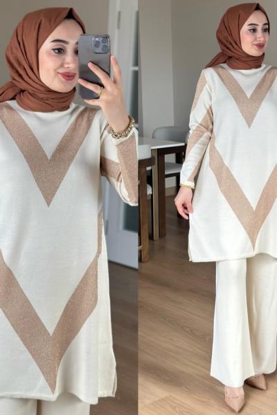 Quqa Takım - Bej Bej