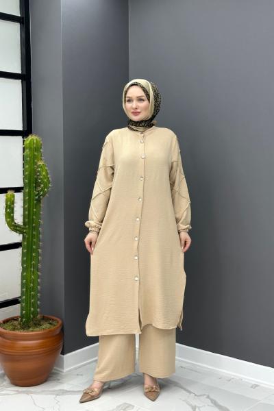 Rabia Takım - Bej Bej