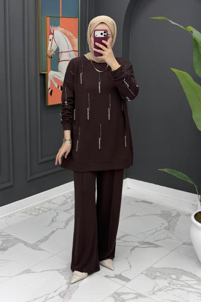 Rana Takım - Kahve Kahverengi