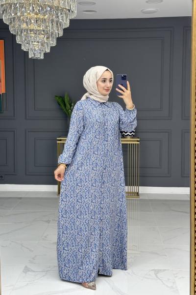 Ruken elbise - mavi Mavi