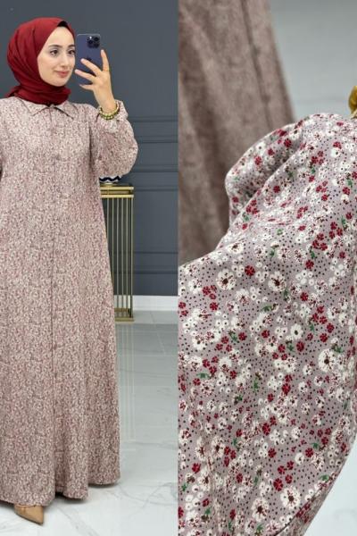 Ruken elbise - vizon Vizon