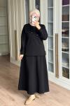 Rukiye Etekli Takım - Siyah  Siyah