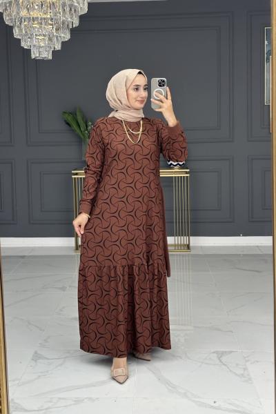 Saadet elbise - taba  Taba