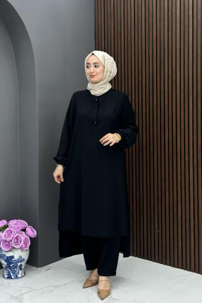 Sabiha Takım - Siyah  Siyah