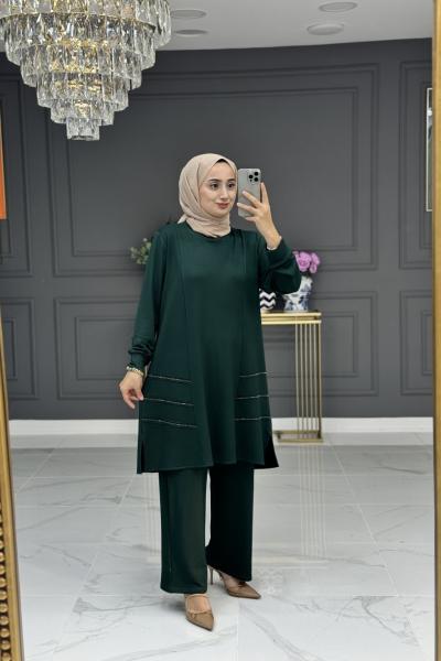 Sabriye tesettur takım -zümrüt Zümrüt