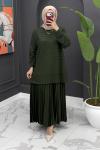 Safinaz Etekli Takım - yeşil Yeşil