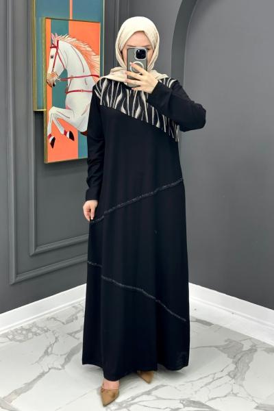 Safiye Elbise - Siyah  Siyah