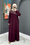 Safiye Elbise - Bordo Bordo