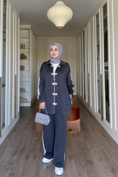 Şaheste Spor Takım - Gri Gri