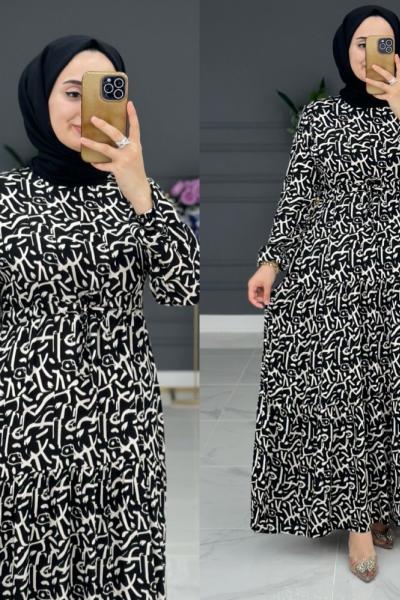 Şahizen Elbise - Siyah Siyah