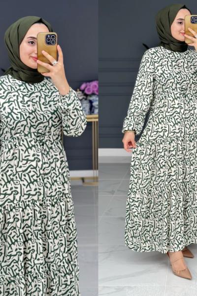 Şahizen Elbise - Yeşil Yeşil