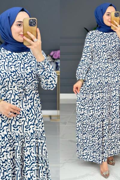 Şahizen Elbise - Mavi Mavi