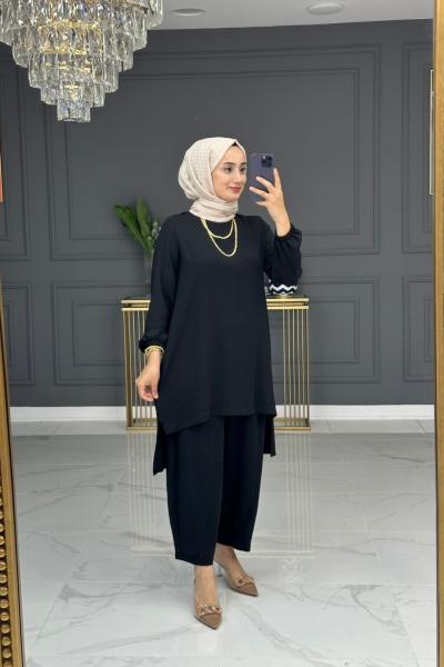 şalvar takım - siyah  Siyah