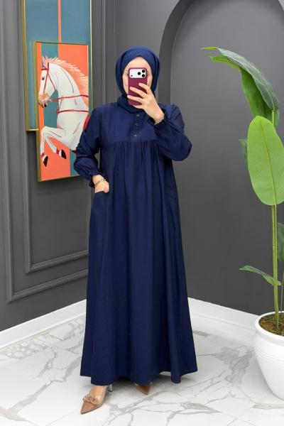 Selda Elbise - Lacivert Lacivert