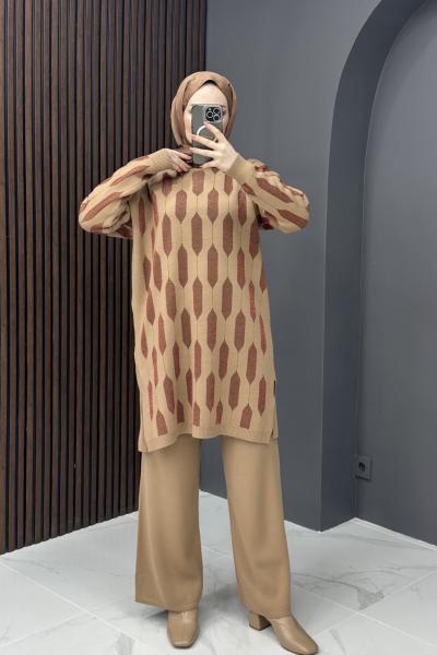 Selen Triko Takım - Camel  Camel