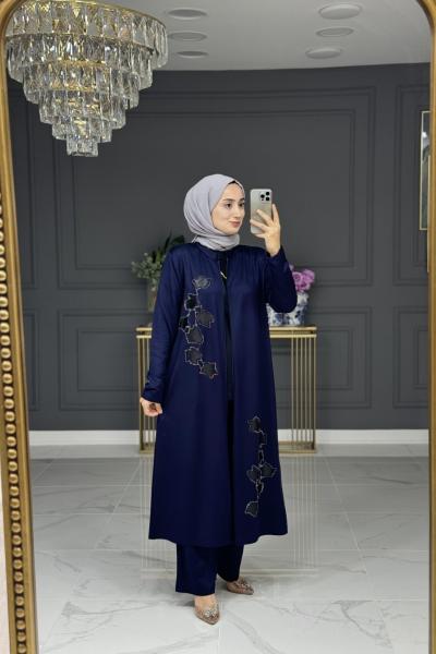Şen uzun fermuarlı takım -lacivert Lacivert