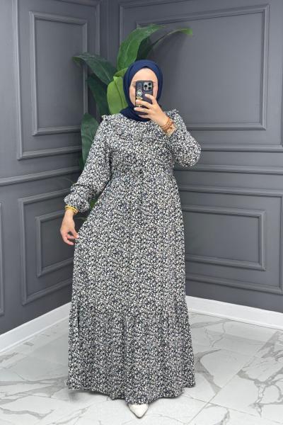 Serpil Elbise - Lacivert  Lacivert