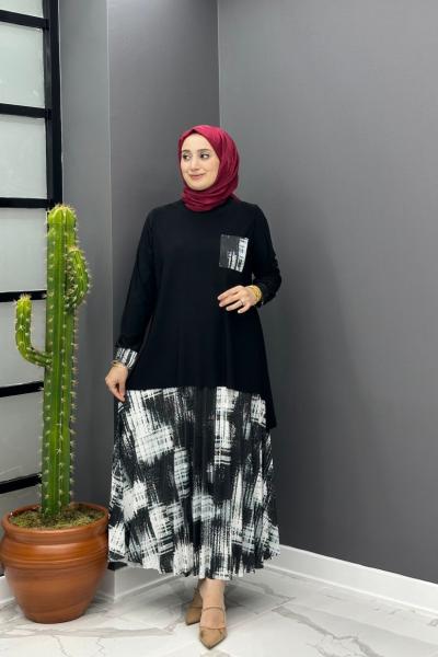 Sibel Etekli Takım - Siyah  Siyah