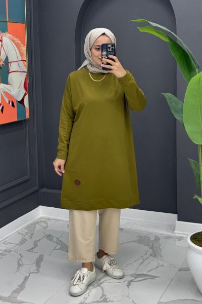 Spor Basic Tunik - Yağ Yeşili Yağ Yeşili