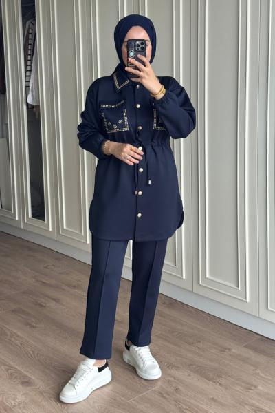 Sünbül Takım - Lacivert  Lacivert