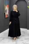 Şura Elbise - Siyah Siyah