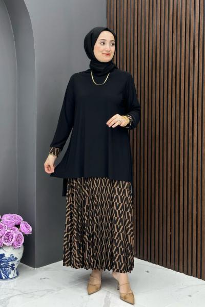 Türkan Etekli Takım - Siyah  Siyah