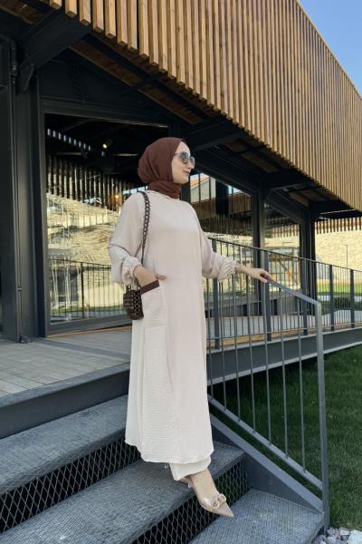 Turna takım -bej Bej