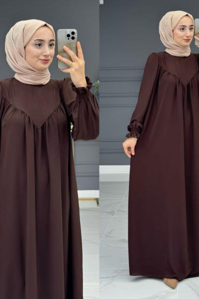 Umre Elbisesi - kahve Kahverengi