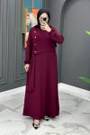 Vildan Elbise - Bordo Bordo