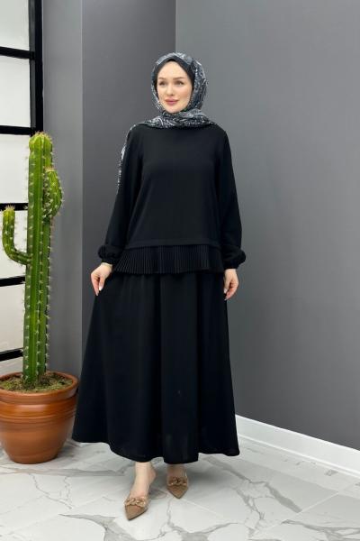 Yasemin Etekli Takım - Siyah  Siyah