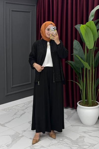 Yüsra Takım-Siyah  Siyah